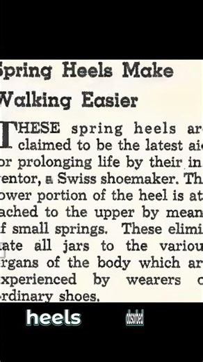 Would You Wear Spring Heels? (1930s Invention) #history #shorts