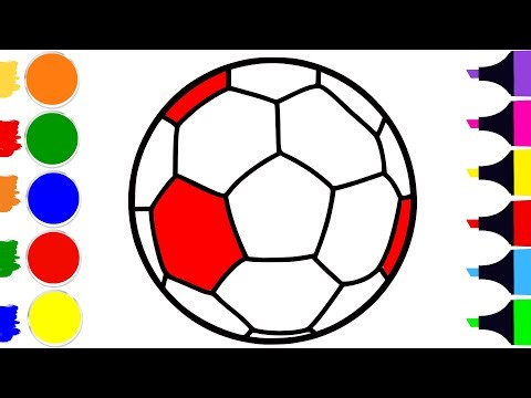 How to Draw a Colorful Soccer Ball | Step by Step Drawing Tutorial
