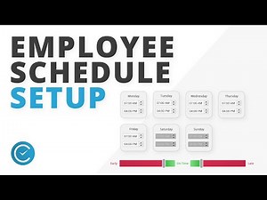 How to Set Up an Employee Work Schedule in TimeClick