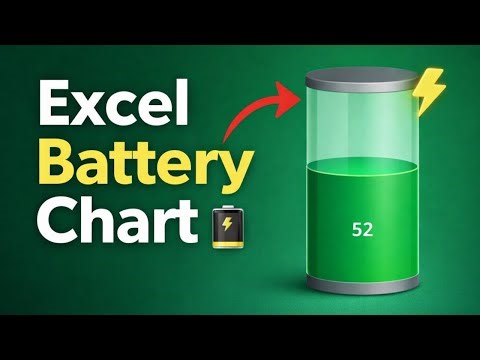 Create a Battery-Style Progress Chart in Excel 🔋 (Dashboard Trick!)
