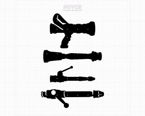 Firefighting Nozzle Vector Clipart, Fire Hose (svg, Png, Dxf, Eps, Pdf) Digital Files - Etsy