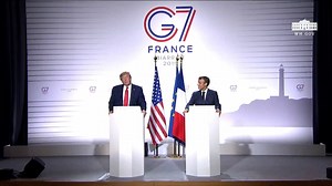 29K views · 2.2K reactions | President Trump began his joint press conference with President Emmanuel Macron today by applauding the tremendous unity at "a truly successful G7." | The Trump White House Archived | Facebook