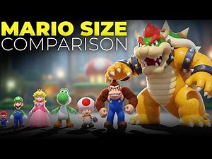 Mario Size Comparison 3D | All Mario Characters Size Comparison | Super Mario Evolution