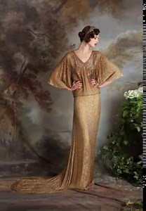 ...so you've been invited to a Red,Gold & Silver Art Deco themed New Year's Eve party...and you'll be wearing an evening dress by Eliza Jane Howell ...