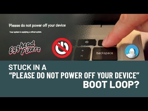 How to Fix a Chromebook Stuck in a "Please do not power off your device" Restart Loop