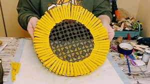 335K views · 5.4K reactions | DIY Dollar Tree clothespin Sunflower wreath | Windy City Crafts | Facebook