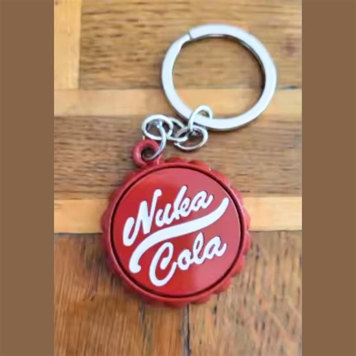 Nuka Cola Keyring, Red Bottle Cap Keychain, Gift for Friends. - Etsy