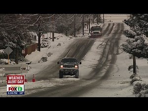 Slick driving conditions, road closures in Western Washington | FOX 13 News