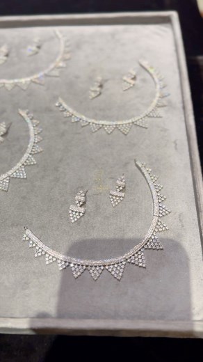 19 reactions · 8 comments | Stunning. ✨✨✨ Original Diamond Cut Neckpiece Sets with Cubic Zircon Work. ❤️ Available in Silver Polish. ❤️ ✅ Anti Allergic Coating. ✅ AAA Star Cut AD Stones. ✅ 5 Years Colour Guarantee. (Depends on usage) ✅ Original Video. Inbox us to place your order. ❤️ | Midrita | Facebook