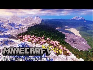 Relaxing Minecraft World Tour🏔️ - Distant Horizons + Iris Shaders