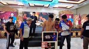 4.7K views · 36 reactions | 壘 Lahat ng Matapang lumalaban sa Blow by Blow! Andales vs Alicaba , Francisco vs Paradero Weigh-in | Manny Pacquiao's Blow By Blow Boxing, Vigan #Boxing #Powcast | Powcast Sports | Facebook