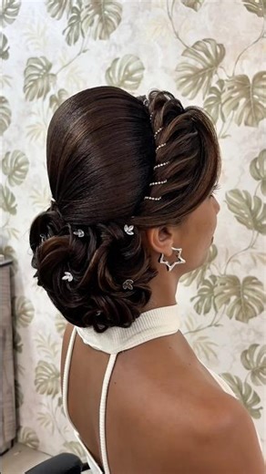 Elegant Side Bun with Twisted Technique! 🧿 | Thakor Kinjal 🧿 | Ahmedabad #hairstyle #hair #shorts