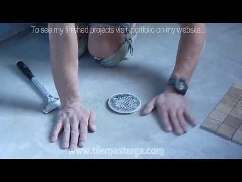 How to install shower pan and float floor mud bed. Part " 3 " Ready for tile install