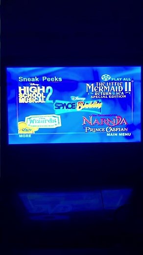Sneak Peeks Menu from Disney DVD Games 2008 DVDs