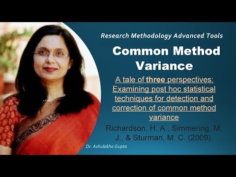Common Method Variance (CMV)(CMB)(Correlation Marker)(CFA Marker)(ULMC)