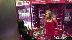 Elevator Kissing Prank (GONE CRAZY) Girls Kissing Game 2015 on Make a GIF
