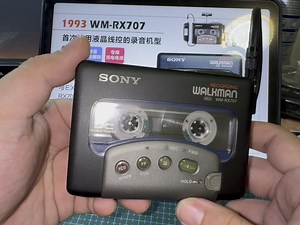 索尼 wm rx707 磁带随身听 录放机器 全套配件