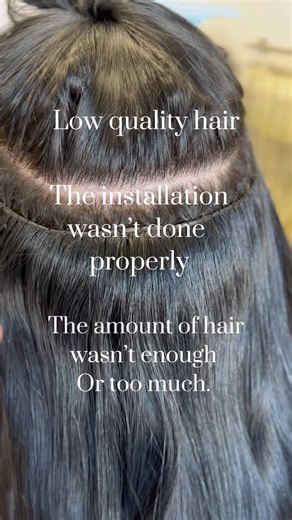 Hair extensions failing is usually caused by low quality hair or improper installation…
