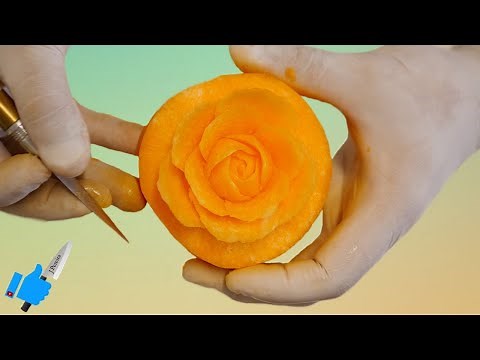 Pumpkin Carving (3 Different Flowers) Art with Vegetables