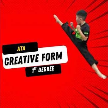 ATA Martial Arts Taekwondo CREATIVE FORM - 1st degree black belt