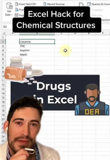 Wait I didn’t know Excel can do this.. would have made organic chemistry much easier #excel #organicchemistry #pharmacy #pharmacist