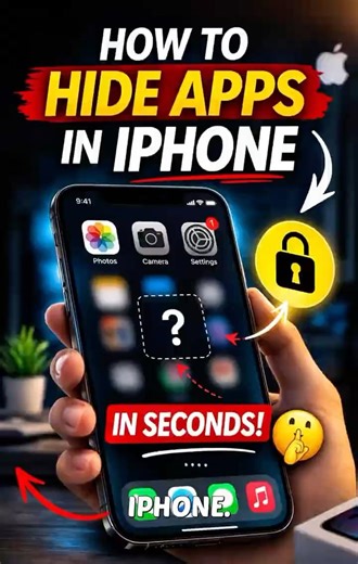 Hide Apps in iPhone in 10 Seconds! 🔒