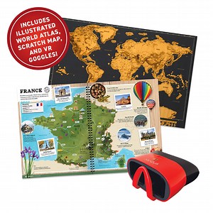 Deluxe Virtual Reality Gift Set - World Atlas!