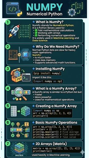 Machine learning for beginners part 18 # python libraries #numpy