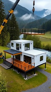 First container home #shippingcontainerhouse #housedesign #mobilehome #shippingworldwide #mobilehouse | EcoModular Container Builds