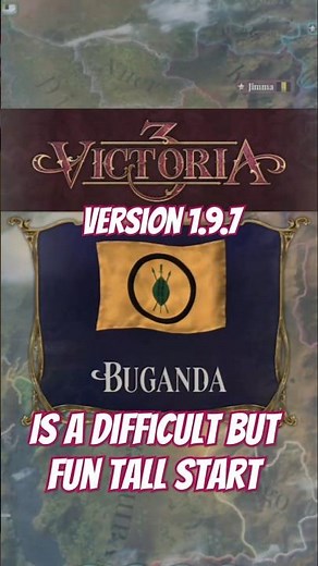Buganda is a Difficult but FUN Tall Country in Victoria 3's Patch 1.9.7