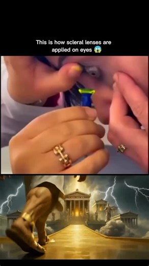 Mysteryreels.io 🇺🇸 on Instagram: "This is how scleral lenses are applied on eyes. #explorepage #biologia #biology"