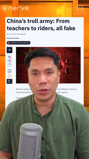 GANITO BA TAYO GINE-GAME NG CHINA? 🤔 🤔🤔🤔🤔🤔🤔 Masisilip sa internal documents ng kumpanyang InfinitUs ang umano ay instructions para sa online trolls — mga Pilipino — para magpanggap na mga ordinaryong mamamayan. Ang misyon nila, himukin ang mga kapwa nila Pilipino na pumabor sa China, sa kabila ng mga pang-aapi nito sa mga kababayan natin sa West Philippine Sea at sa panghihimasok nito sa pulitika natin. | Rappler