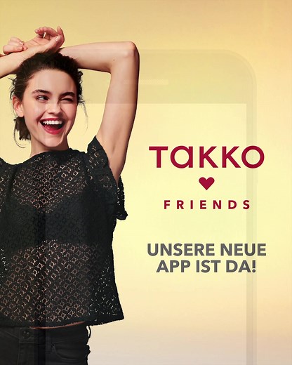 Werde Takko Friend 💛 Jetzt App downloaden und sofort profitieren. 🔎https://bit.ly/3KrMMqD | Takko Fashion