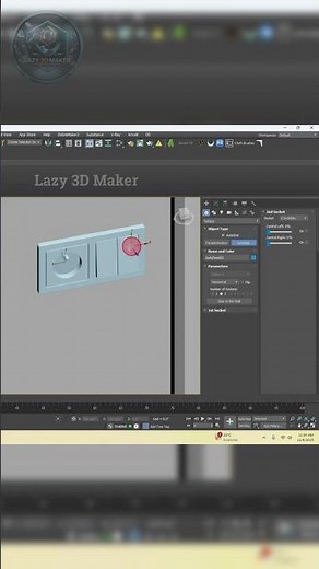 How to Easily Create Outlet and Switches in 3ds Max with this Script. #3d #3dmodeling #3dsmax