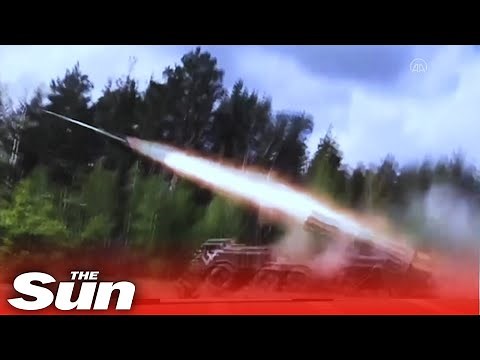 Russian forces launch multiple rocket systems