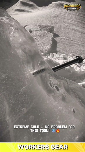 Rugged Ice Drilling Tool for Hole Making and Ice Fishing in Extreme Frozen Conditions