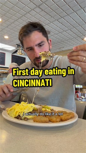 First day eating in CINCINNATI! Goetta omelette, wet burger, Italian hot spot and iconic ice cream! Got a lot more coming from Cincy so follow along! #cincinnati #cincinnatifood