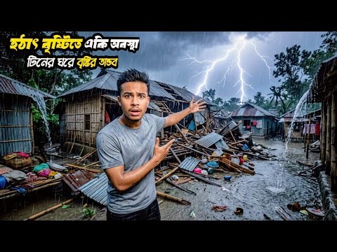 হঠাৎ বৃষ্টিতে বাড়ির এই কি অবস্থা! ⛈️🏠 | Rainy Day Village Vlog 😍 | Rakib Vai vlog Bd