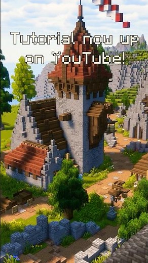 Small Medieval Castle Tutorial up on my channel now! | Minecraft