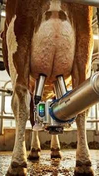 Amazing Smart Dairy Farm Technology with Robot Milking System