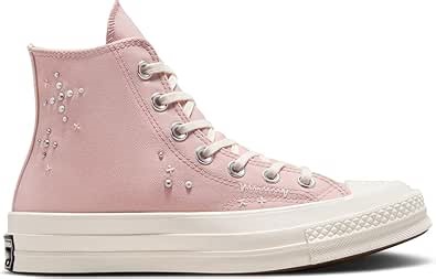 Amazon.com: Converse Zapatillas altas All Star de los años 70 para mujer, Flush Stone/Blush Hush/Garceta, 9 : Ropa, Zapatos y Joyería