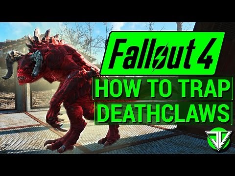 FALLOUT 4: How To Trap DEATHCLAWS in Wasteland Workshop DLC! (Everything About Caging Creatures)