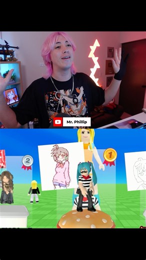Dibujando a Momo en Roblox