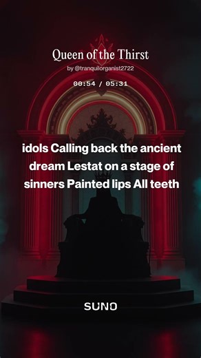 New song out now! "Queen Of The Thirst"! check out on Suno now!