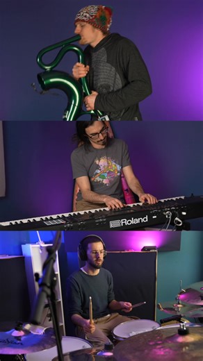 1.5K views · 19 reactions | Saxo-Didge Funk Jam (excerpt) by Didge Project’s AJ Block, Jerry Walsh and Matt Bazgier - watch the full jam on our channel (link in comments). Special thanks to Saxo-Didge for the instrument! | Didge Project | Facebook