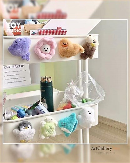 Kawaii Marine Animal Plush Fridge Magnets