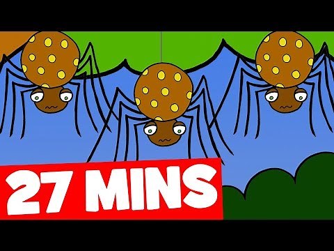 Three Scary Spiders Song and More | 27mins Halloween Songs Collection for Kids