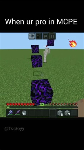 When ur pro in MCPE :] #mcpe #minecraft #yt #shorts