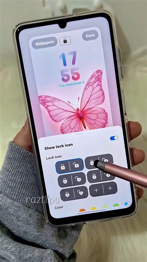 samsung a06 lockscreen customization #samsunga06 #oneui7 #samsung #samsunggalaxy #oneui #lockscreen