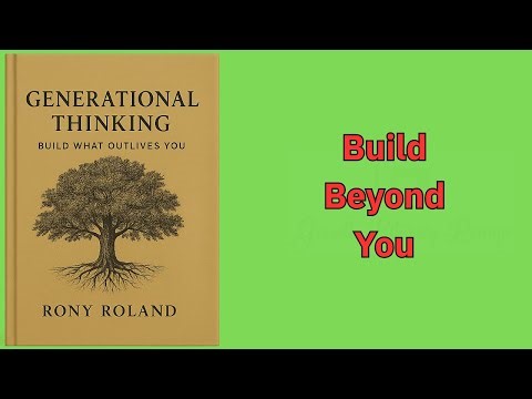 Generational Thinking: Build What Outlives You (Audio-Book)